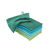 Washandje in lagunekleurig camaieu - set van 8 (groen)