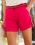 Verstelbare bermuda/short (framboos)