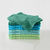 Washandje in lagunekleurig camaieu - set van 8 (groen)
